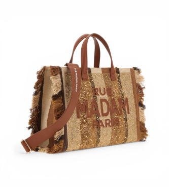 RUE MADAM PARIS Casablanca Tote rjava