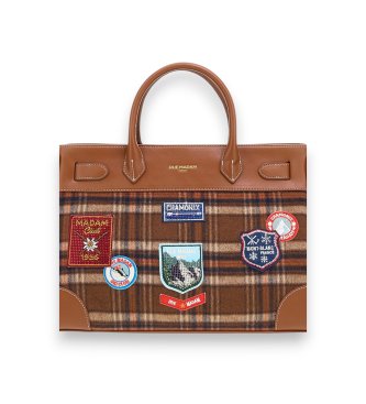 RUE MADAM PARIS Braune Chamonix Tote Tasche