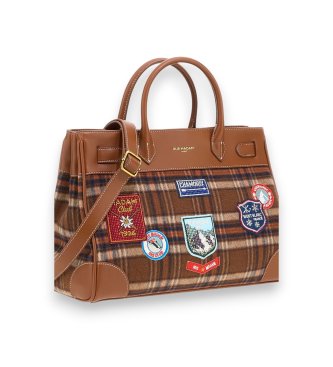 RUE MADAM PARIS Braune Chamonix Tote Tasche