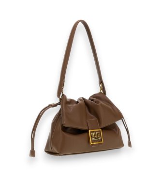 RUE MADAM PARIS Rjava torbica La Maison Shoulder