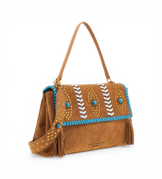 RUE MADAM PARIS Rjava torba Les Jours XL Etnic