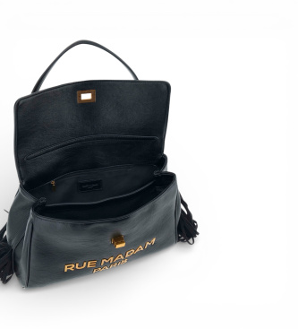 RUE MADAM PARIS Bolso Les Jours XL Fringes negro