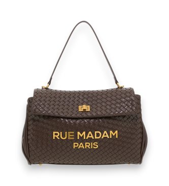 RUE MADAM PARIS Braune XL-Tasche 
