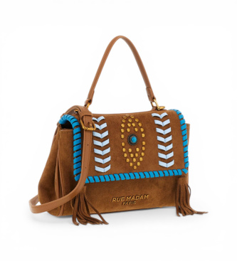 RUE MADAM PARIS Bolso Les Jours XS Etnic marr�n