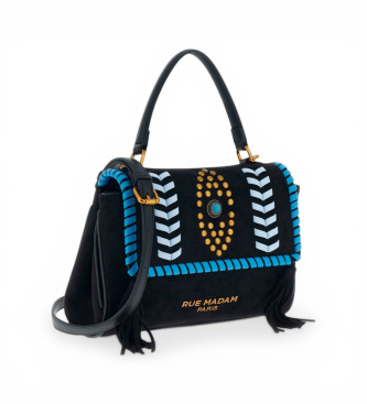 RUE MADAM PARIS Bolso Les Jours XS Etnic negro