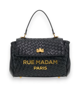 RUE MADAM PARIS Les Jours XS Tasche mit Motiv, schwarz