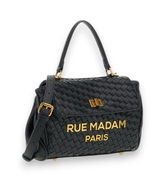 RUE MADAM PARIS Les Jours XS Tasche mit Motiv, schwarz