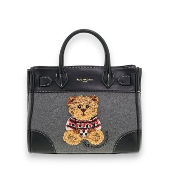 RUE MADAM PARIS Graue Marvin Love Mini Tote Tasche
