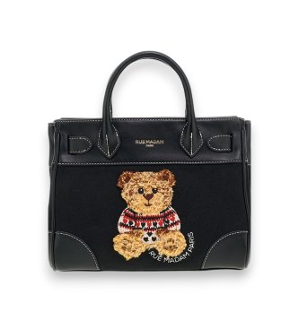 RUE MADAM PARIS Marvin Love Mini Tote Tasche schwarz