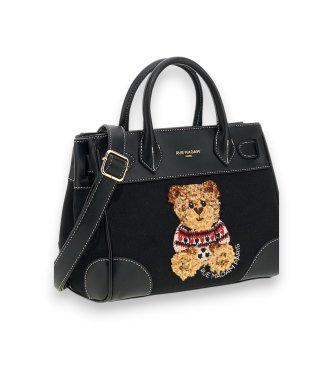RUE MADAM PARIS Marvin Love Mini Tote Tasche schwarz