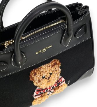 RUE MADAM PARIS Marvin Love Mini Tote Tasche schwarz
