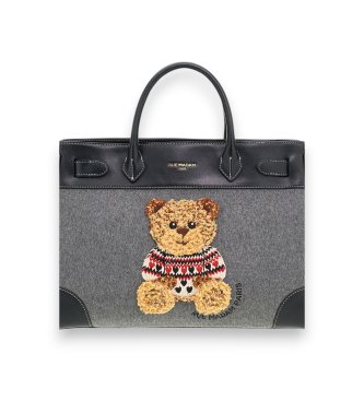 RUE MADAM PARIS Marvin Love Tote Tasche grau