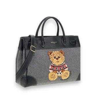 RUE MADAM PARIS Marvin Love Tote Tasche grau