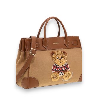 RUE MADAM PARIS Marvin Love Tote Tasche beige