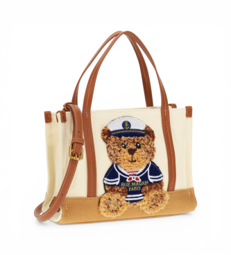 RUE MADAM PARIS Marvin Mini nakupovalna poletna rjava torba