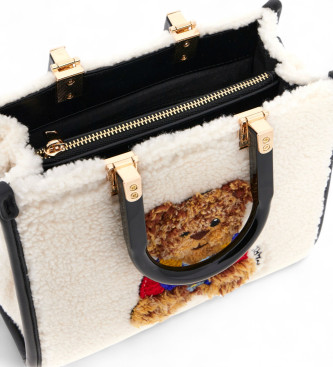 RUE MADAM PARIS Marvin Mini Tote Hiver blanc, noir