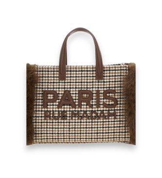 RUE MADAM PARIS Bolso Megeve Mini Tote marrón