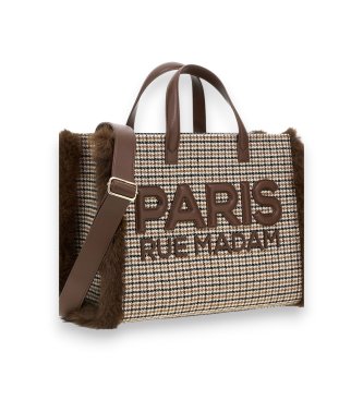RUE MADAM PARIS Tote Bag Megeve braun