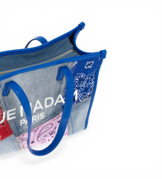 RUE MADAM PARIS Mehrfarbige Paisley-Einkaufstasche