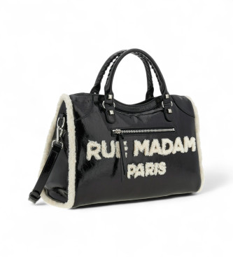 RUE MADAM PARIS Borsa tote Shine nera