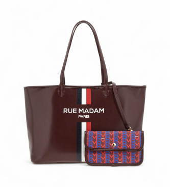 RUE MADAM PARIS Sac  provisions grenat