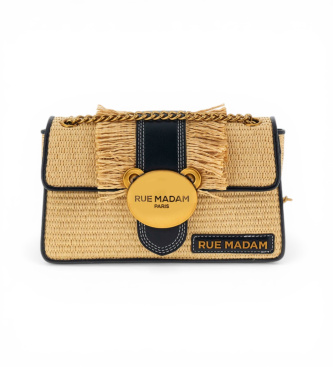 RUE MADAM PARIS Teddybag mit schwarzen Fransen