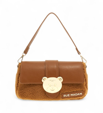RUE MADAM PARIS Teddy It-Bag Winter brown
