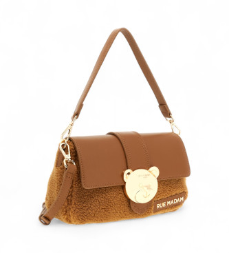 RUE MADAM PARIS Teddy It-Bag Winter brown