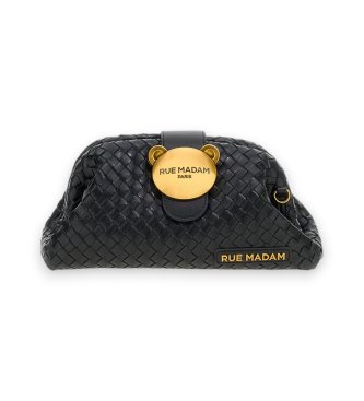 RUE MADAM PARIS Borsa The Pouch Motif nera