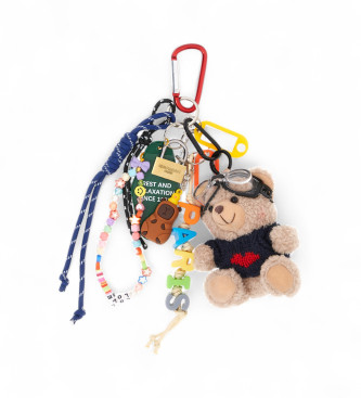 RUE MADAM PARIS Porta-chaves com ursinho de peluche