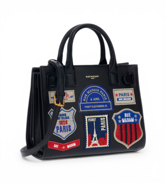 RUE MADAM PARIS Mini torbica St.Germain črna