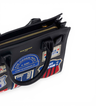 RUE MADAM PARIS Mini torbica St.Germain črna