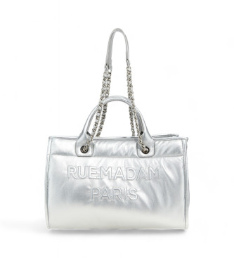 RUE MADAM PARIS Silver Puffy Shopping Bag