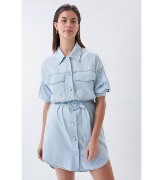 Salsa Vestido Camisero Lio azul - Tienda Esdemarca moda, calzado y  complementos - zapatos de marca y zapatillas de marca
