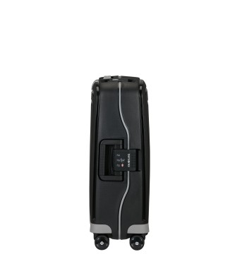 Samsonite S'Cure Spinner 55/20 kabinski kovček tog s prostornino 34 L, črn