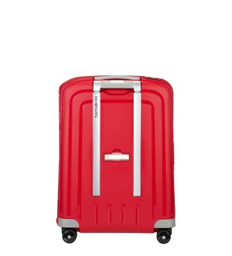 Samsonite Sztywna walizka kabinowa S'Cure Spinner 55/20 o pojemności 34 l w kolorze czerwonym