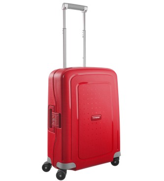 Samsonite Sztywna walizka kabinowa S'Cure Spinner 55/20 o pojemności 34 l w kolorze czerwonym