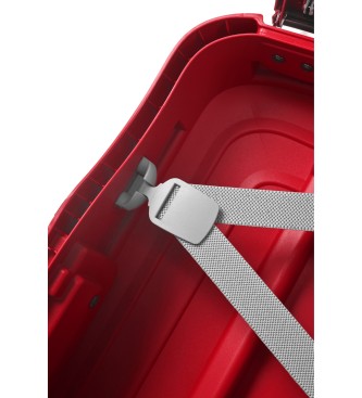 Samsonite Sztywna walizka kabinowa S'Cure Spinner 55/20 o pojemności 34 l w kolorze czerwonym
