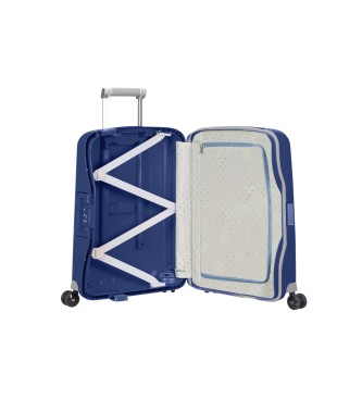 Samsonite Maleta de cabina S'Cure Spinner 55/20 rígida con capacidad de 34 L azul