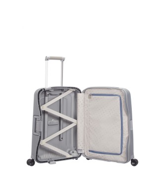 Samsonite Maleta de cabina S'Cure Spinner 55/20 rgida con capacidad de 34 L plata