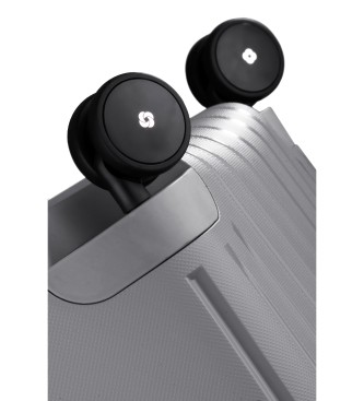 Samsonite Maleta de cabina S'Cure Spinner 55/20 rgida con capacidad de 34 L plata