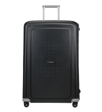 Samsonite S'Cure Spinner 81/30 extra large hard suitcase with a capacity of 138 L black