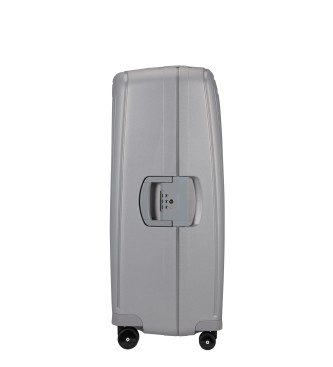 Samsonite S'Cure Spinner 81/30 mala rígida extra grande com 138 L de capacidade prateada