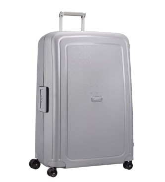 Samsonite S'Cure Spinner 81/30 mala rígida extra grande com 138 L de capacidade prateada