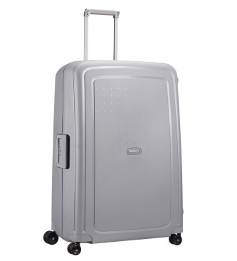 Samsonite S'Cure Spinner 81/30 mala rígida extra grande com 138 L de capacidade prateada