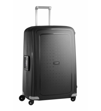 Samsonite Large suitcase S'Cure Spinner 75/28 rigid with 102 L capacity black