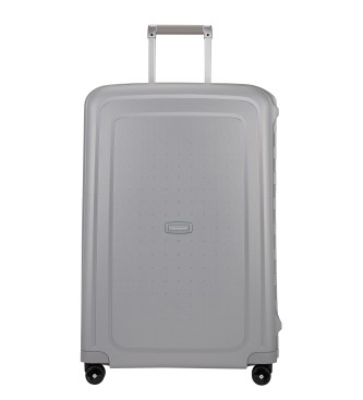 Samsonite Grote koffer S'Cure Spinner 75/28 stijf met 102 L inhoud zilver