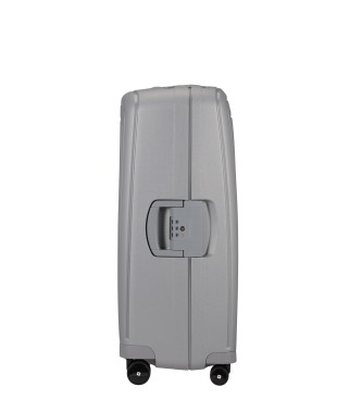 Samsonite Duża walizka S'Cure Spinner 75/28 sztywna o pojemności 102 l srebrna