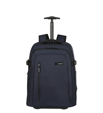 Samsonite Zaino morbido con ruote per laptop Roader da 28 litri, blu scuro