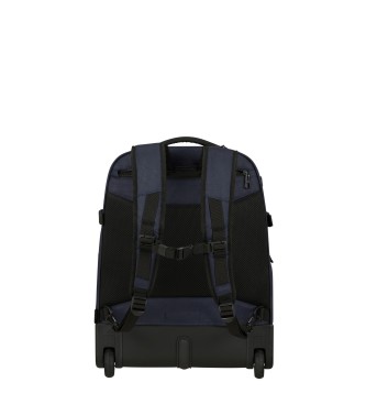 Samsonite Zaino morbido con ruote per laptop Roader da 28 litri, blu scuro